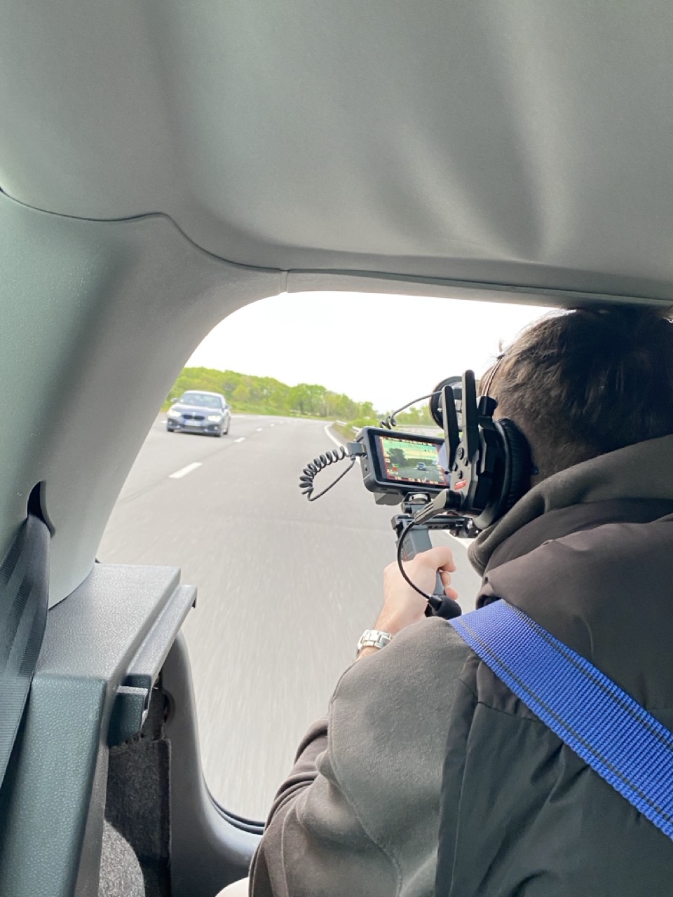 Tournage automobile, backstage